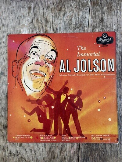 Al Jolson --The Immortal 12-inch Vinyl LP Lat 8267