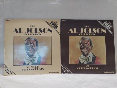 The Al Jolson Collection Volume One & Volume Two 12" Vinyl LP Ronco Label