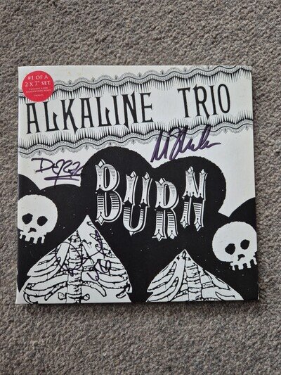 Alkaline Trio's 'Burn' was released in 2006 as a limited edition 7" SIGNED