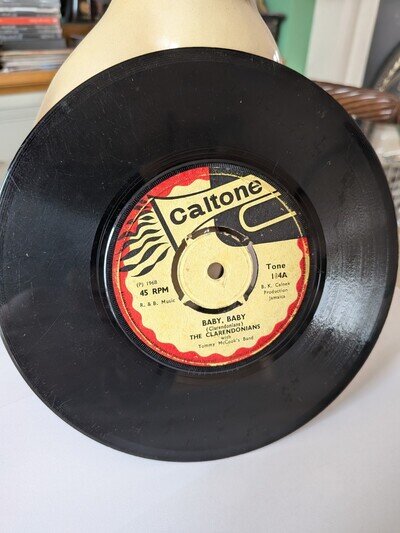 The Clarendonians With Tommy McCooks Band Baby Baby, Caltone 1968, Very Good