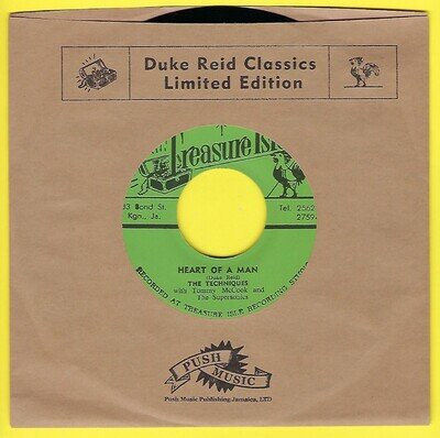 THE TECHNIQUES/TOMMY McCOOK - HEART OF A MAN / SUPERMAN (REISSUE) - (t004)