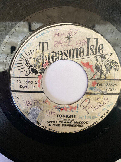 John Holt Tonight / Maybe Someday 7" Treasure Isle Paragons Tommy Mc Cook Ska