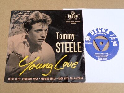 Tommy Steele - Young Love - Decca Tri centre EP