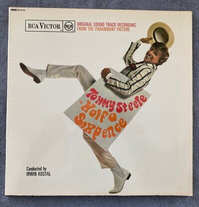 TOMMY STEELE - HALF A SIXPENCE - ORIGINAL SOUND TRACK VINYL LP STEREO EX/NM!!