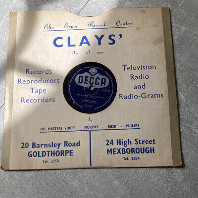 Tommy Steele Rock With The Caveman 10" Vinyl 78RPM Decca F.10795