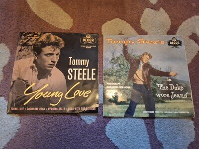2 Tommy Steele Rock N Roll Eps Decca records 1950s 1960s
