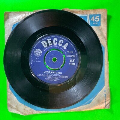 Tommy Steele, Little White Bull 7" Vinyl Single Record