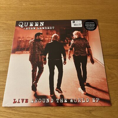 Queen + Adam Lambert - Live Around The World 12” Vinyl EP 2020 NEW, SEALED - RSD