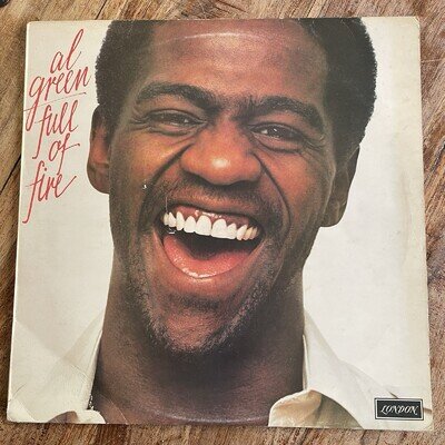 AL GREEN - FULL OF FIRE VG+/VG+ VINYL LP / DECCA INNER / FIRST PRESSING