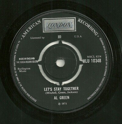 Al Green - Let's Stay Together (7", Single)