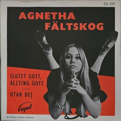 Agnetha Fältskog - 'Slutet Gott, Allting Gott' original 1968 Cupol CS 217