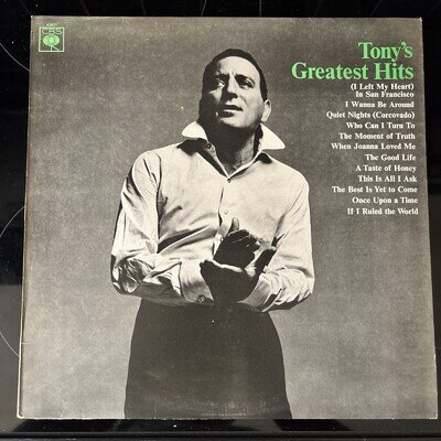 Tony Bennett - Tony's Greatest Hits - UK Vinyl LP Record CBS 62821 New/Unplayed