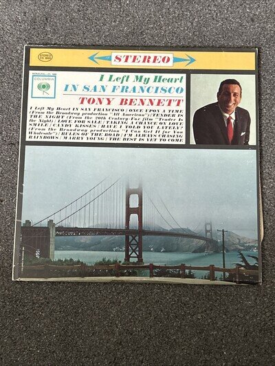 Tony Bennett I Left My Heart in San Francisco LP Album CS 8669