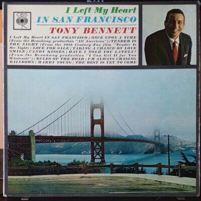 Tony Bennett "I Left My Heart In San Francisco" - 12" LP Vinyl SBPG62201 - EX/VG