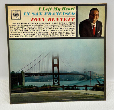 Tony Bennett I Left My Heart In San Francisco Vinyl LP's 1960's CBS Record Z4