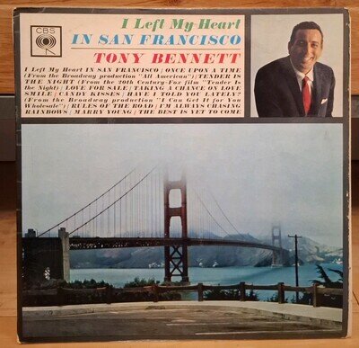 Tony Bennett - I Left My Heart In San Francisco (UK vinyl mono LP) 1962 vocal