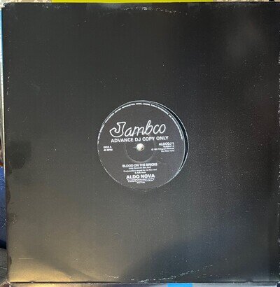 ALDO NOVA - 'Blood On The Bricks’. 1991 UK 12” PROMO single.
