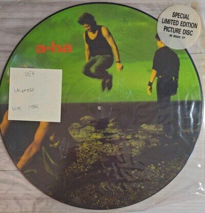 A-ha Cry Wolf Vinyl Record Picture Disc Vinyl Record VG+ W8500 1986