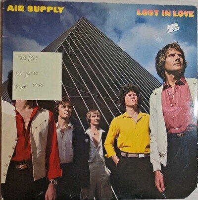 Air Supply Lost In Love Vinyl Record VG/G+ AL9530 1980