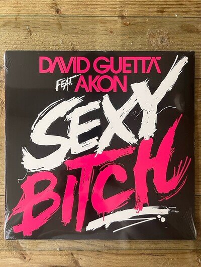 David Guetta Akon Sexy Bitch 12" Vinyl Single 2009 SEALED NEW Chuckie Remix⁠ NM