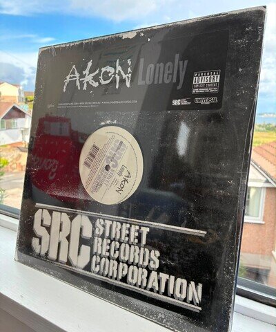 Rare Rap Hip Hop LP record, Sealed/MINT, AKON : Lonely , SRC