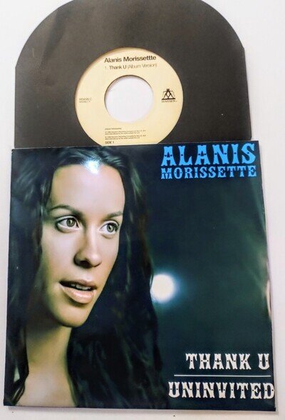 ALANIS MORISSETTE THANK U / UNINVITED 7" UK JUKEBOX VINYL 45 - FREE PIC SLEEVE