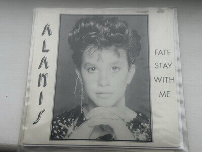 Alanis Morissette Fate Stay With Me Debut 7” Vinyl 1 of 1000 copies.