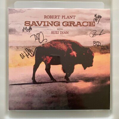 Robert Plant Saving Grace Oxblood Vinyl Signed by Robert and band New