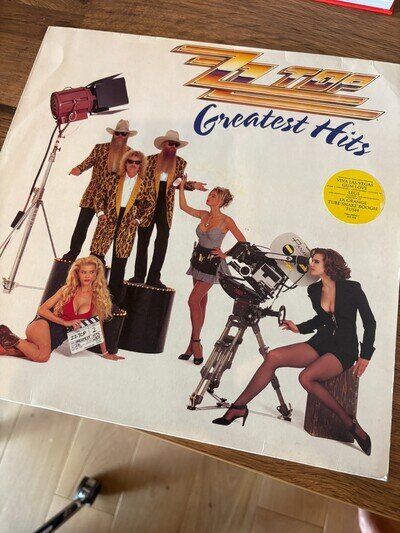 ZZ Top Greatest Hits LP - Original 1992 pressing with hype sticker - EX/EX