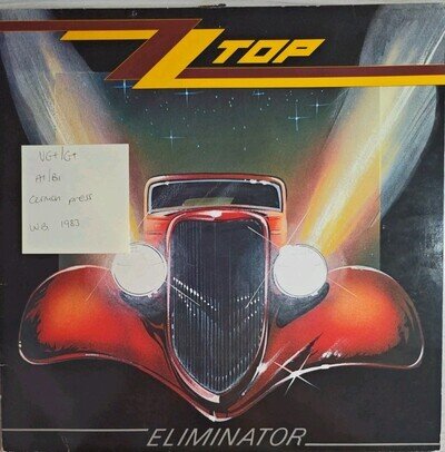 ZZ Top Eliminator Vinyl Record VG+/G+ 923774 1983