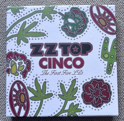 ZZ TOP Cinco (The First Five LPs) 5x180g Vinyl Box Set Played Once Near Mint