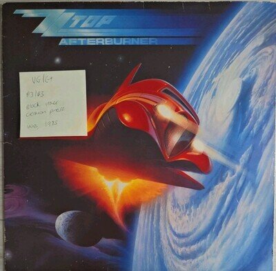 ZZ Top Afterburner Vinyl Record VG/G+ WX 27 1985