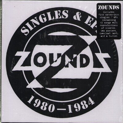 Zounds Singles & Eps 1980-1984 7" set vinyl USA Broken Rekids 2011 5 7" set