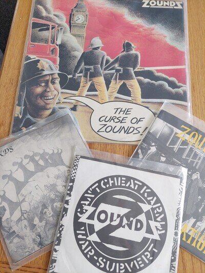 Zounds The Curse Of Zounds 1st pressing + 3 singles