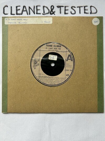 Yvonne Elliman- If I Can't Have You / Good Sign 7" Vinyl RSO 2090266 1977