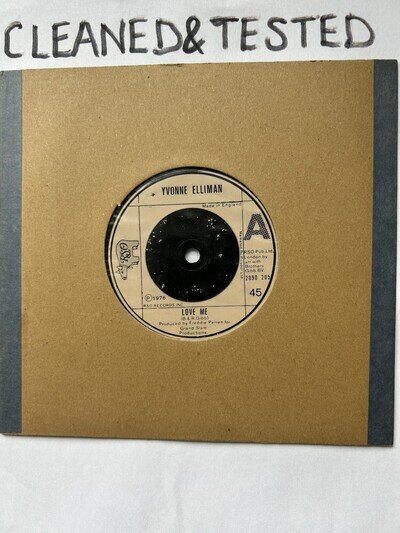 Yvonne Elliman- Love Me / I Keep Hangin’ On 7” Vinyl Single RSO 2090205 1976