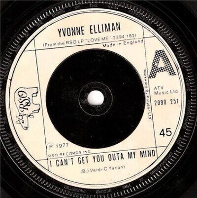 Yvonne Elliman - I Can't Get You Outa My Mind (7") (Very Good (VG)) - 3884000707