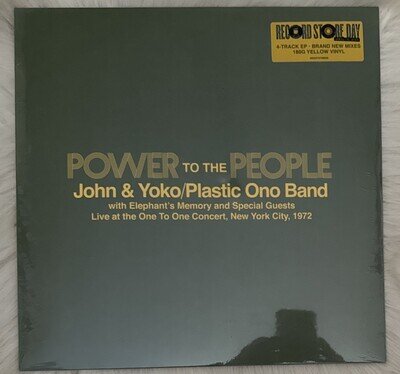 Sealed - John & Yoko Plastic Ono Band - Power To The People - 2025 Yellow Vinyl