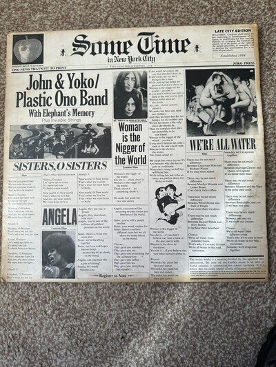 Some Time in New York City John & Yoko Plastic ono band 2 LP set 1972