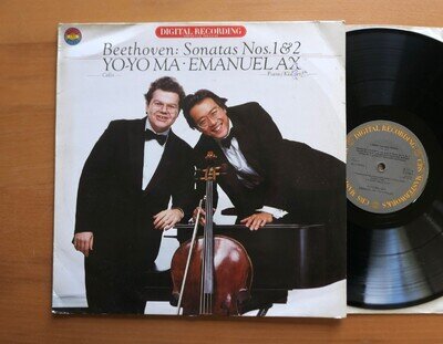 D 37251 Beethoven Cello Sonatas 1 & 2 Yo-Yo Ma Emanuel Ax CBS Digital Vinyl LP