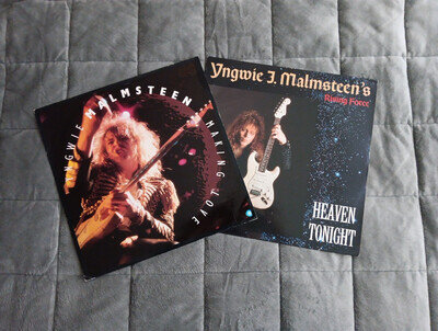 Yngwie Malmsteen RISING FORCE , Making Love and Heaven Tonight Single 12" LP