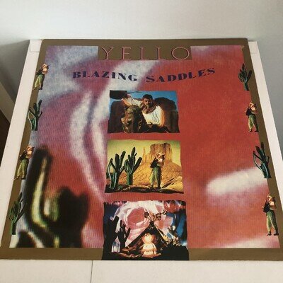 YELLO BLAZING SADDLES/ I LOVE YOU 12" VINYL YELLO 412 1989 EX.