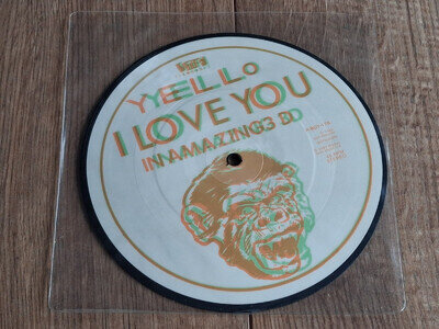 Yello – I Love You (In Amazing 3 D) 7" 1983 Picture Disc UK Stiff records EX