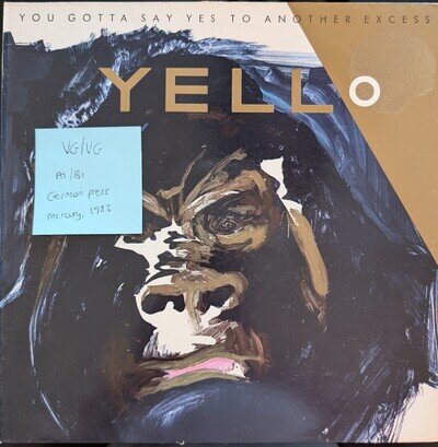 Yello You Gotta Say Yes To Another Excess Vinyl Record VG/VG PRICE115 1983