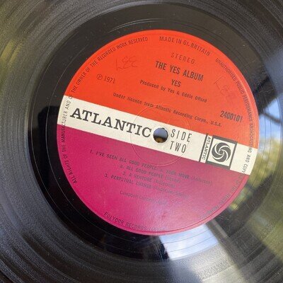 YES - YES ALBUM - 1st PRESS VINYL LP - A1 / B1 - PLUM LABELS