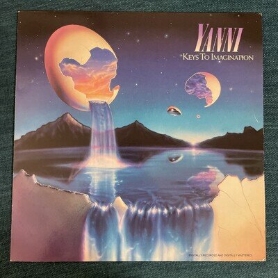 Yanni - Keys To Imagination LP (1986) 1st Press Private Music ELECTRONIC AMBIENT