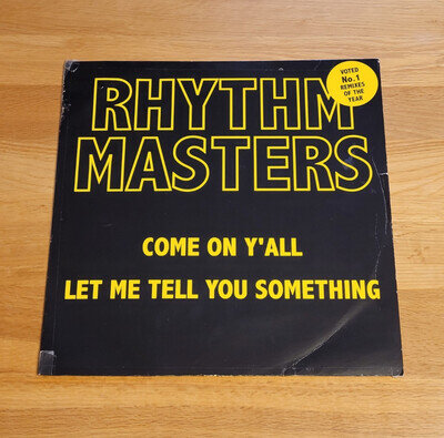 Rhythm Masters - Come On Y'All 12" Vinyl Record House Music - Faze 2 1997