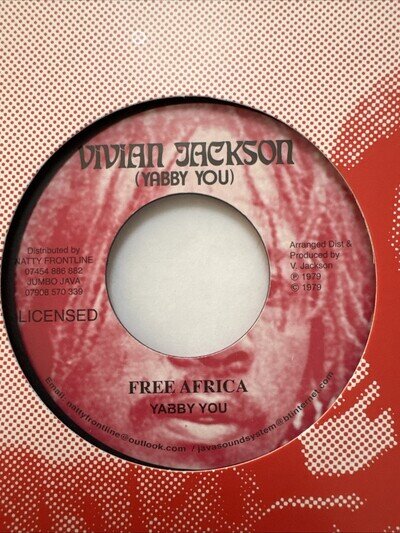 Yabby You - Free Africa Vinyl 7” Single