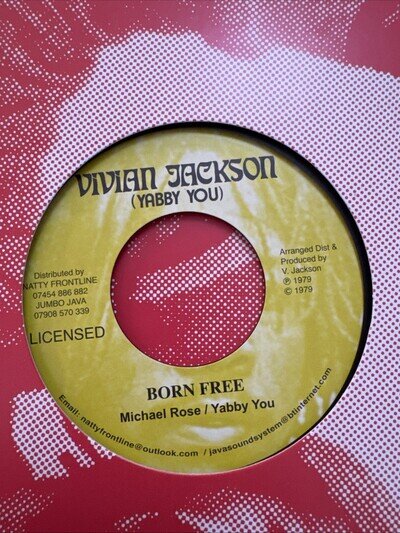 Michael Rose / Yabby You - Born Free Vinyl 7” Single Reissue