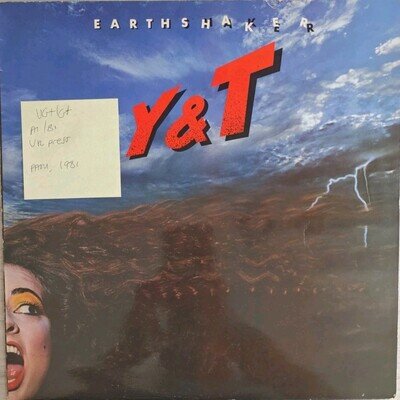 Y&T Earthshaker Vinyl Record VG+/G+ AMLH64867 1981